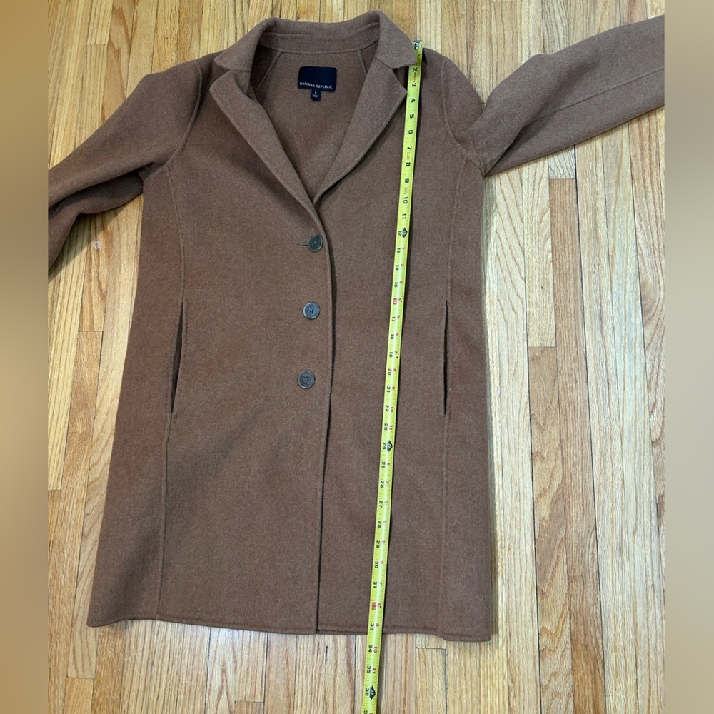 Banana Republic Double Face Mid Length Top Coat Wool Blend - Picture 9 of 9